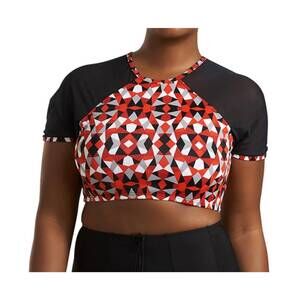 NEW ALWAYS FOR ME brooklyn tankini top - plus in red